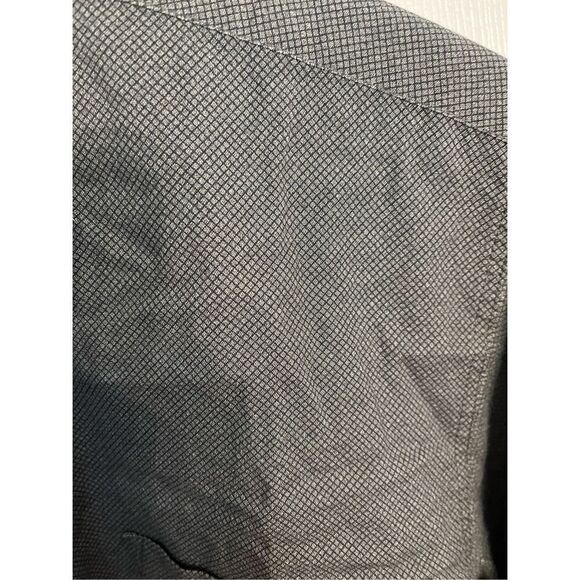 WKR Gray Green Mini Diamond Pattern Button Down The Reworked Shirt sz M - Picture 3 of 9